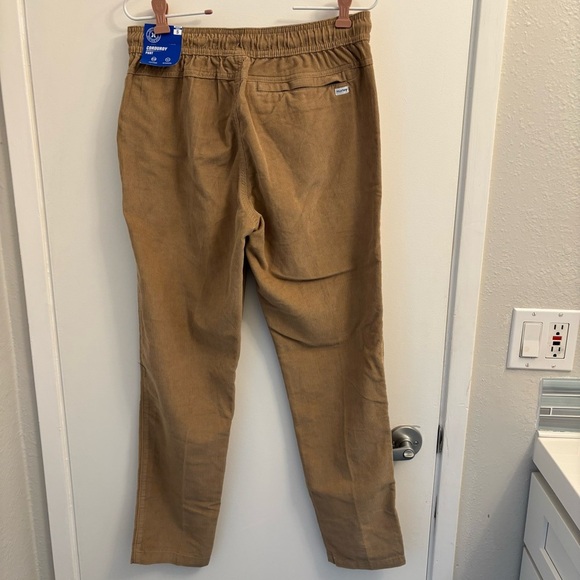 HURLEY NWT Men's Bronco Corduroy Lightweight Pants Tan Size Small Inseam 28.5 - Picture 3 of 11